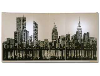 NEW YORK CITY NIGHT SKYLINE Wall Mural LARGE MIRROR NEW  