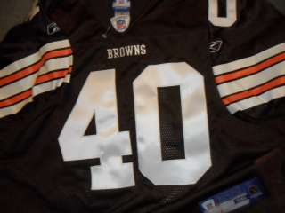 Peyton Hillis Cleveland Browns Authentic Game Jersey Size 56  
