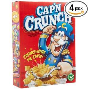 Capn Crunch, 12 Ounce Boxes (Pack of 4) Grocery & Gourmet Food