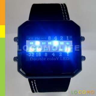 Men Women Special LED Display Dot Matrix Digital Watch  