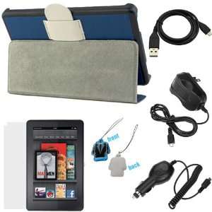   Car & Home Charger + LCD Screen Cleaner Strap for New  Kindle