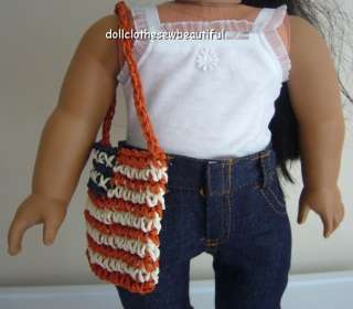 Doll Clothes fits American Girl PATRIOTIC Flag Purse  