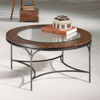 Wood/Metal 2 Pc Rustic Transitional Coffee Table Set  