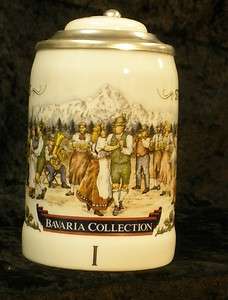 Strohs Beer Lidded Stein Bavarian Collection #1  