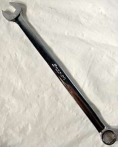 Snap On 11/16 Combination Wrench, Long, 12 Point & Open End OEXL22 