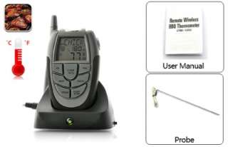 Wireless Cooking Thermometer with Probe   100 feet Range  