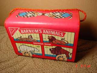 Vintage,Bank,Nabisco,Barnums,Animal Crackers,Dated  