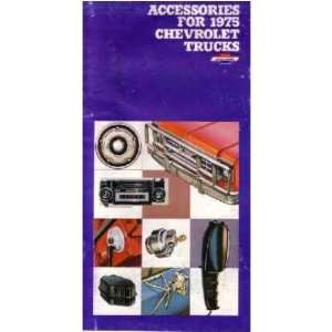  1975 CHEVROLET TRUCK Accessories Sales Brochure Book 