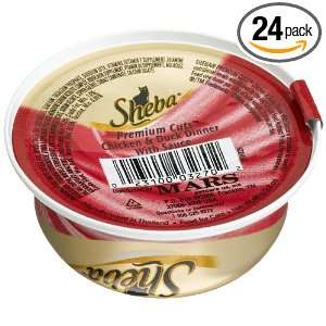Sheba Premium Cuts Chicken & Duck Dinner with Sauce Food for Cats, 2.8 