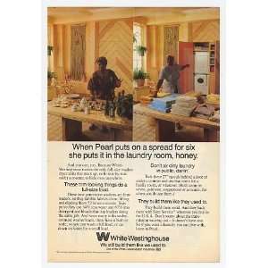   Bailey White Westinghouse Washer Dryer Print Ad (9754)