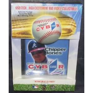    1996 Series 1 Cybr Card Atlanta Braves Chipper Jones Software