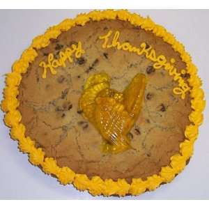 Scotts Cakes 1 lb. Chocolate Chip Cookie Cake with Gummie Turkey 