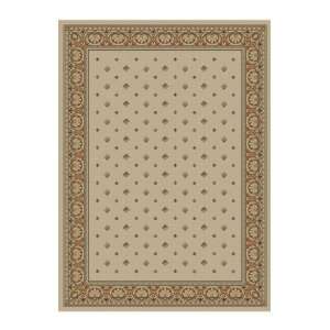   Rugs Ankara Collection Pin Dot Ivory Round 53 Area Rug Home