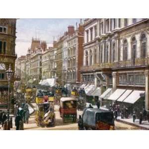  Cheapside, City of London, Busy with Buses and Pedestrians 