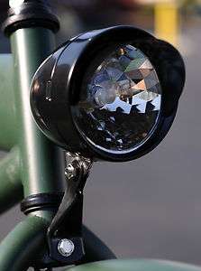 Beach cruiser bicycle LED battery powered BLK headlight  
