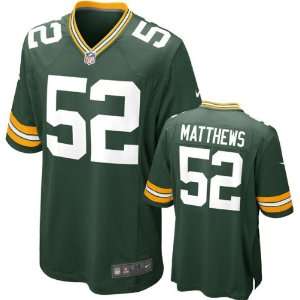  Clay Matthews Youth Jersey Home Green Game Replica #52 