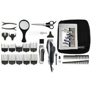 Wahl 79524 1001 Deluxe Chrome Pro with Multi Cut Clipper & Trimmer, 27 