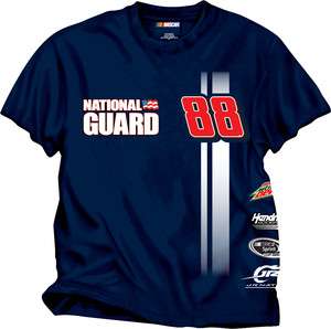 Dale Earnhardt Jr 2012 CFS #88 National Guard Uniform Stripe Tee FREE 