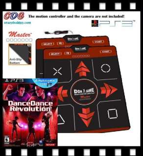 PS3 Dance Dance Revolution DDR Game + 2x NonSlip Dance Pads Mats ~S 