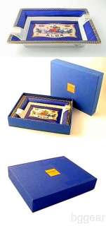Elie Bleu ALBA Blue Ashtray brand new in the original box made in 