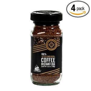   100% Colombian Coffee Instant Freeze dried, 3.5 Ounce (Pack of 4