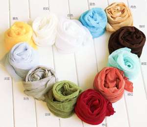 12 Colors Choose Gradient Pucker Neck Scarf Shawl Wrap Rectangle 160cm 