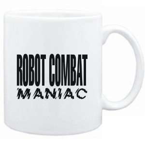    Mug White  MANIAC Robot Combat  Sports