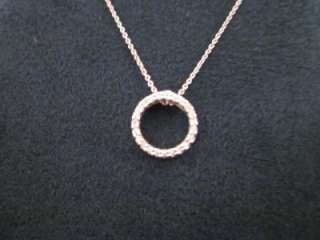   Treasures 18K White Gold Diamond Circle Life Pendant Necklace  