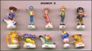 DIGIMON Set 10 PORCELAIN Figures CUTE Ultra Rare MINT  