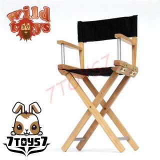 Wild Toys 1/6 Director Chair & Accessories Set_ Black _Loud Speaker 