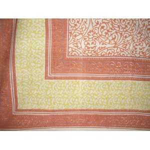  Persian Filigree Tablecloth 60 x 90 Coral