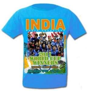 India 2011 Cricket World Cup Winners T Shirt  Sports 