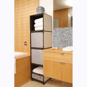  Yube Cube Bathroom Tower Shelves Patio, Lawn & Garden