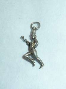 Vintage Silver Charm Majorette Marching Band Drum Corp Member  