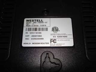   Wireless 7500 Router (WESTELL7500) DSL Modem 4718937500659  