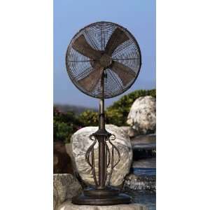   Brown Deco Adjustable Outdoor Standing Floor Fan