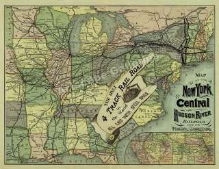 Title Map of the New York Central and Hudson River Railroad and its 