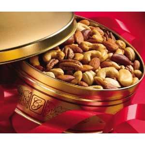 28 oz. Deluxe Mixed Nuts in a decorator tin from Entrees to Excellence 