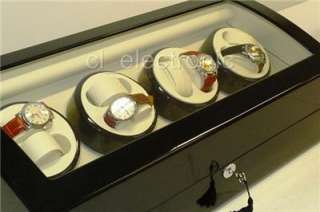 ALG Luxury 8 Automatic Watch Winder Display Case Box  