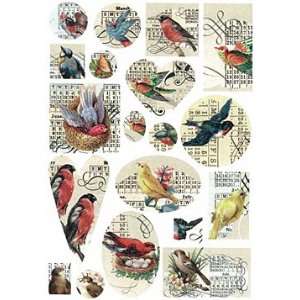  Nunn Design Birds Transfer Sheet Supplys Arts, Crafts 