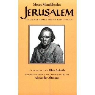   Moses Mendelssohn, Allan Arkush and Alexander Altmann (Nov 15, 1983