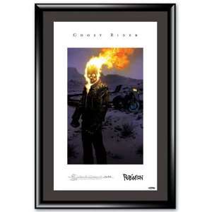 Andrew Robinson Framed Autographed Marvel Ghost Rider Lithograph