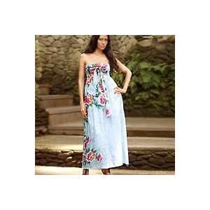  NOVICA Cotton sundress, Rose Elegance