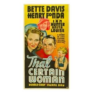 That Certain Woman, Bette Davis, Anita Louise, Henry Fonda, Dwayne Day 