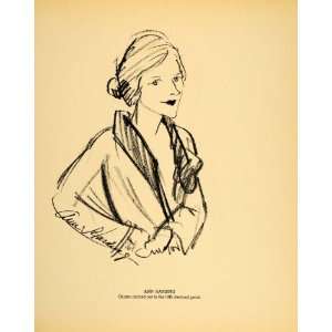  1938 Ann Harding Actress Henry Major Bugs Baer Litho 