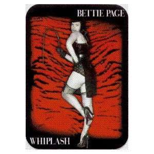  Bettie Page   Whiplash   Bettie with Whip on Red & Black 