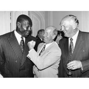  Frank Bruno Boxer with Bobby Charlton and Henry Cooper at 