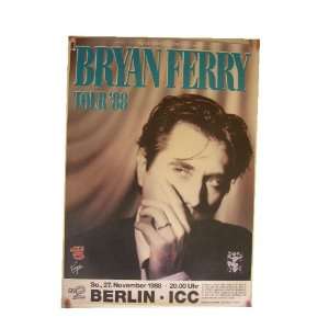 Bryan Ferry Of Roxy Music Poster Concert Berlin