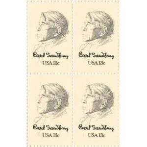 Carl Sandburg Set of 4 x 13 Cent US Postage Stamps NEW Scot 1731