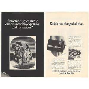 1968 Kodak Instamatic Movie Camera Charles Addams art 2 Page Print Ad